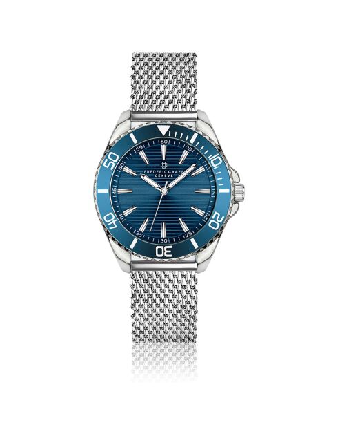 Montre Homme en Acier mesh argentée
