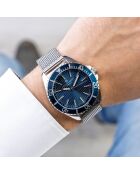 Montre Homme en Acier mesh argentée