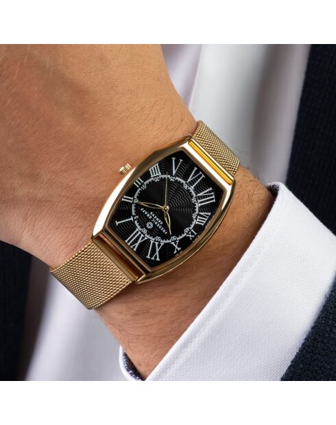 Montre Homme en Acier mesh dorée