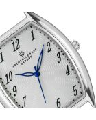 Montre Homme en Cuir effet croco noire