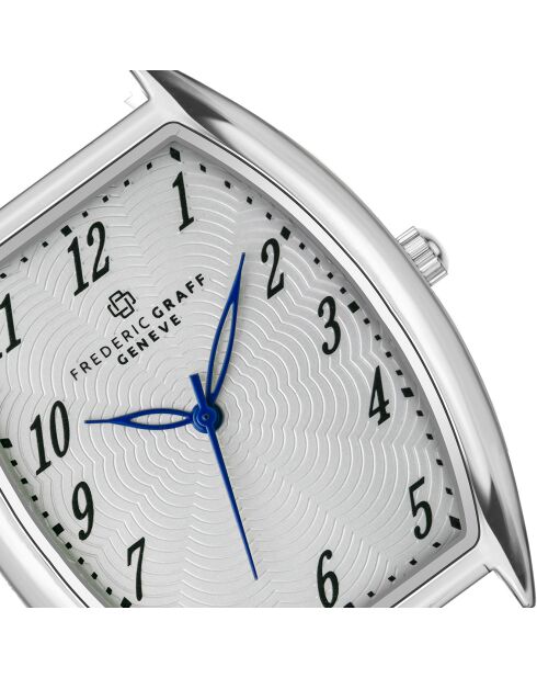 Montre Homme en Cuir effet croco noire