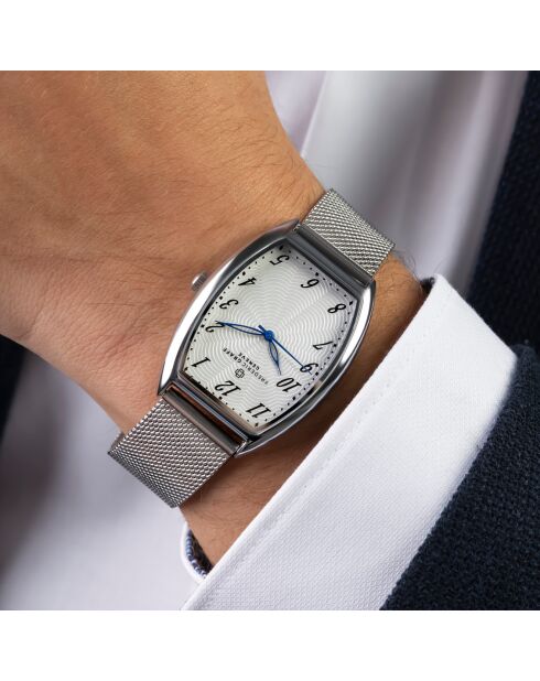 Montre Homme en Acier mesh argentée