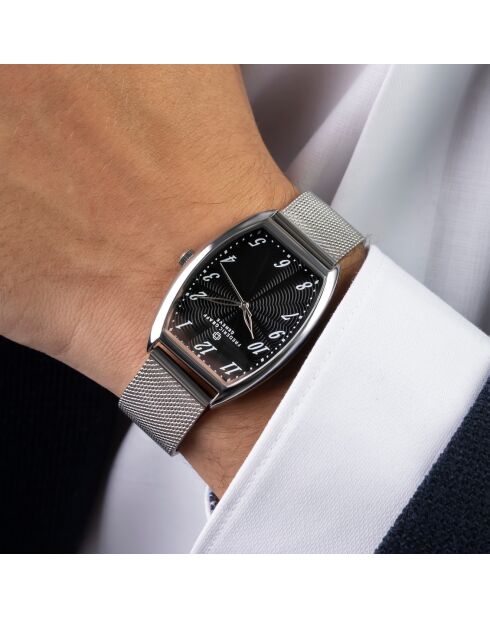 Montre Homme en Acier mesh argentée