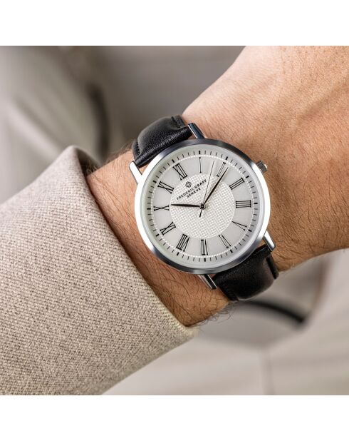 Montre Homme en Cuir noire