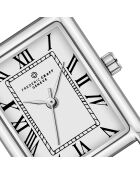 Reloj de cuero negro para mujer