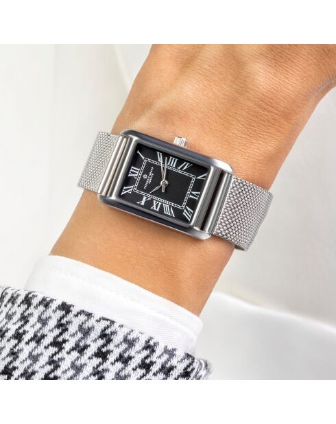 Zilverkleurig stalen dameshorloge