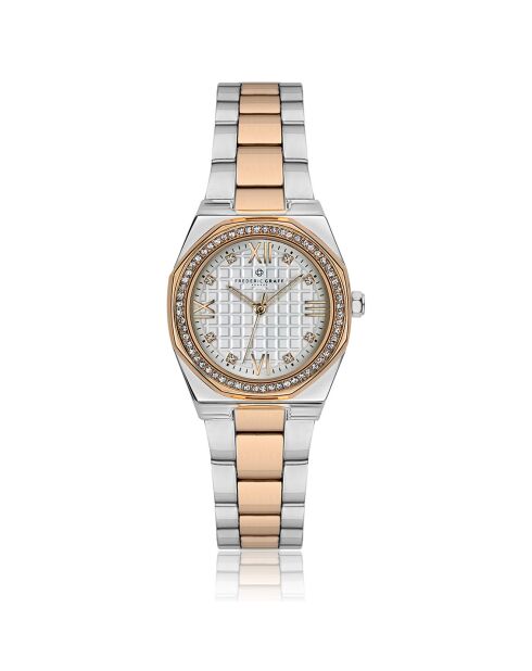 Montre Femme en Acier argenté/rose doré
