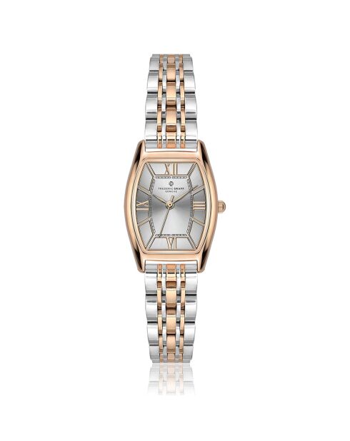 Montre Femme en Acier argenté/rose doré