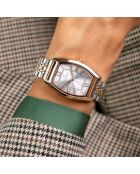 Orologio da donna in acciaio argento/oro rosa