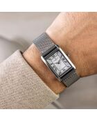Montre Homme en Acier mesh argentée