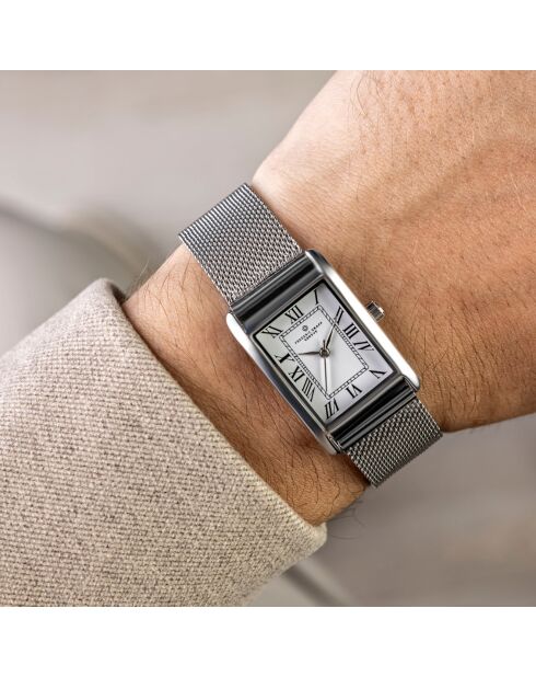 Montre Homme en Acier mesh argentée
