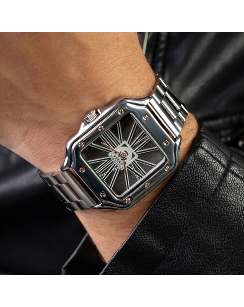 Montre Homme en Acier argentée