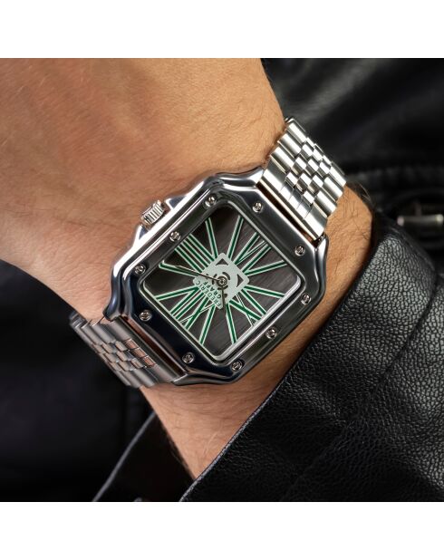 Montre Homme en Acier argentée