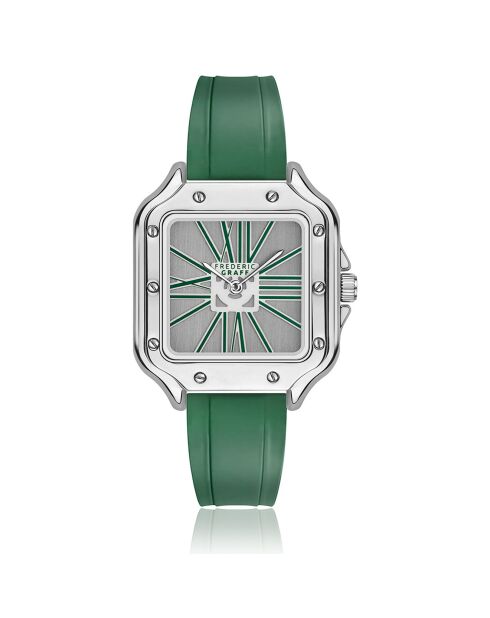 Montre Homme en Silicone verte