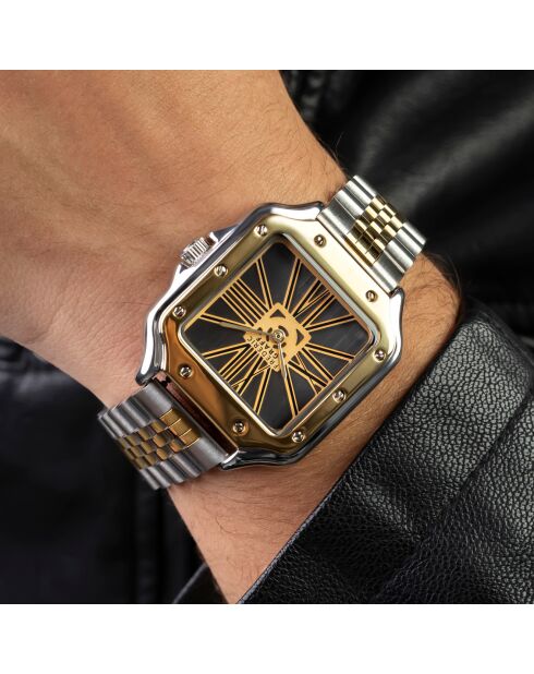 Montre Homme en Acier argenté/doré