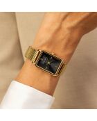 Montre Femme en Acier mesh dorée