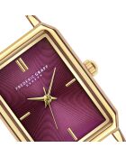 Horloge van goudkleurig staal voor dames