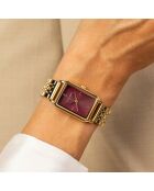 Horloge van goudkleurig staal voor dames