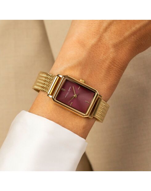 Montre Femme en Acier mesh dorée