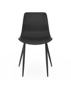 6 Chaises Nala noires - 44x48x79 cm