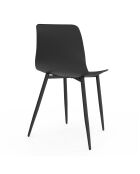 6 Chaises Nala noires - 44x48x79 cm