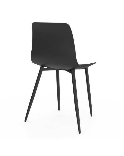 6 Chaises Nala noires - 44x48x79 cm