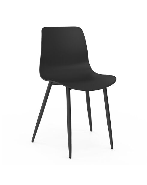 6 Chaises Nala noires - 44x48x79 cm