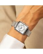 Montre Femme en Acier mesh argentée