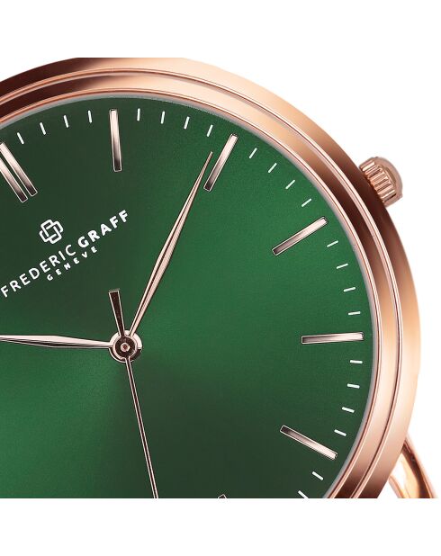 Montre Homme en Acier mesh rose doré