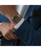 Montre Homme en Acier mesh rose doré