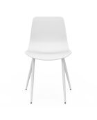 6 Chaises Nala blanches - 44x48x79 cm