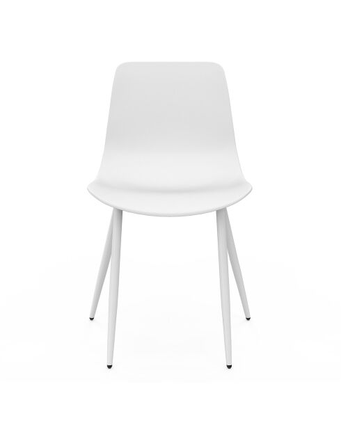 6 Chaises Nala blanches - 44x48x79 cm