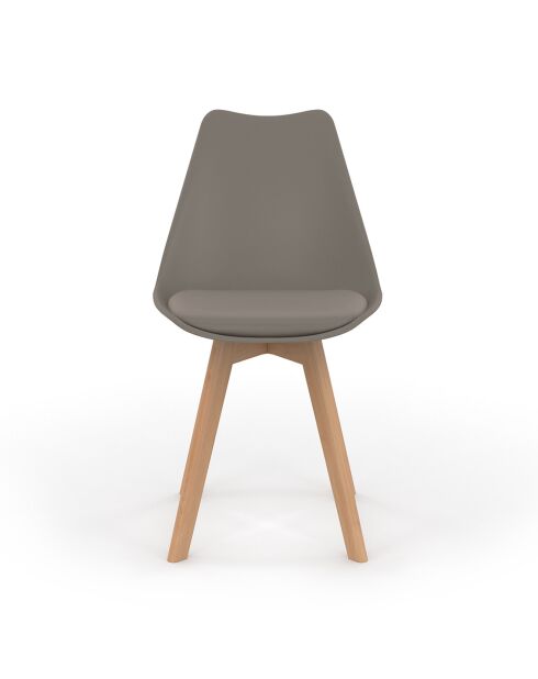 4 Chaises Nordia taupe - 46x51x79.5 cm