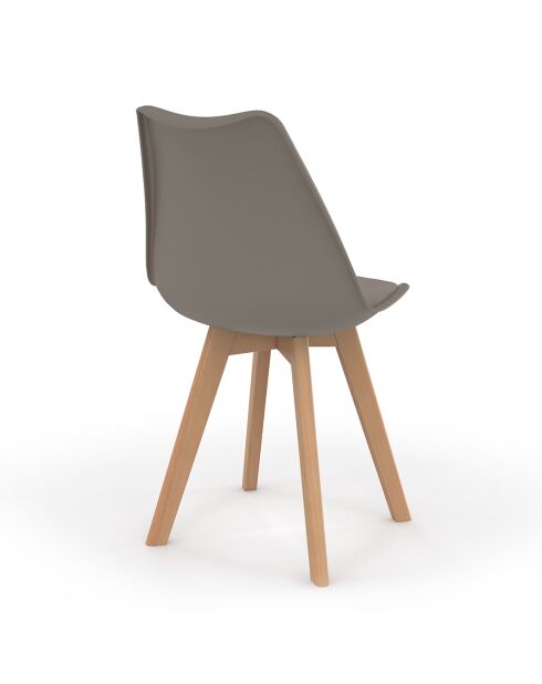 4 Chaises Nordia taupe - 46x51x79.5 cm
