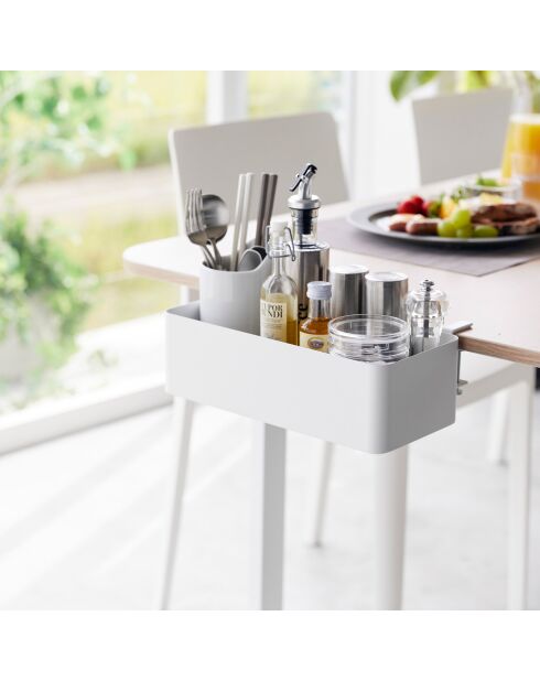 Weißer Tischkorb - 30x18x9,5-11 cm