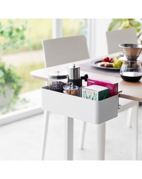 Weißer Tischkorb - 30x18x9,5-11 cm