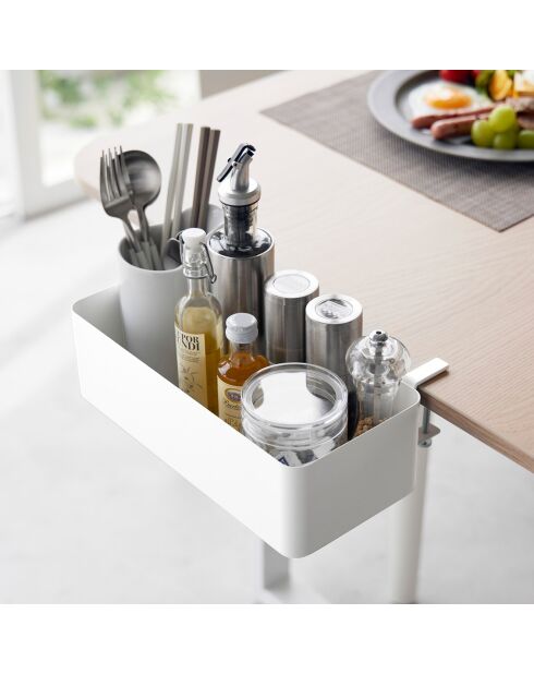 Weißer Tischkorb - 30x18x9,5-11 cm