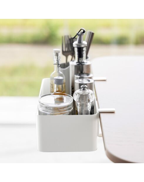 Weißer Tischkorb - 30x18x9,5-11 cm