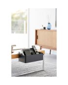 Cestino da tavola nero - 30x18x9,5-11 cm