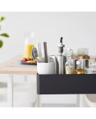 Cestino da tavola nero - 30x18x9,5-11 cm