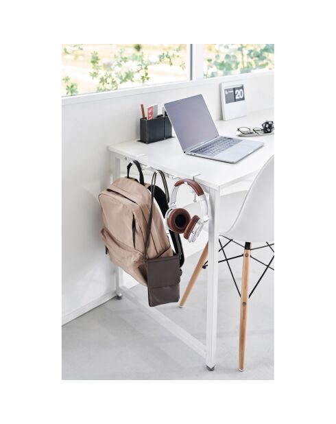 Crochets de table blanc - 30.5x7x7-11 cm