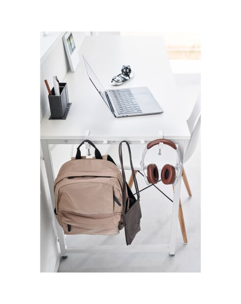 Crochets de table blanc - 30.5x7x7-11 cm