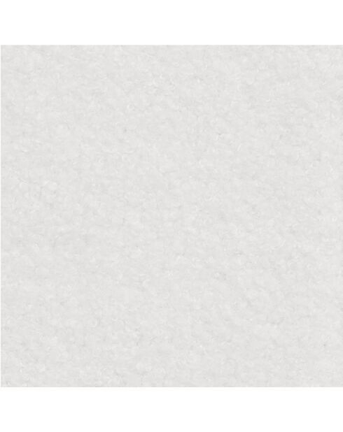 4 Chaises Naya en bouclette blanches - 44x52x79 cm