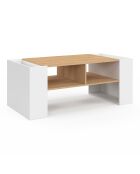 Table basse avec niches bois - 100x50x40 cm