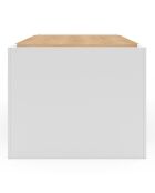 Table basse avec niches bois - 100x50x40 cm