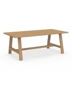 Table basse Gustave effet chevron bois - 110x55x40 cm