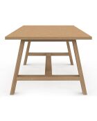 Table basse Gustave effet chevron bois - 110x55x40 cm