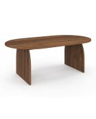 Tavolino Japandi in noce - 110x60x40 cm