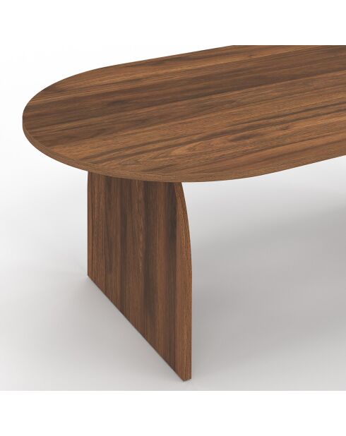 Mesita Japandi de nogal - 110x60x40 cm