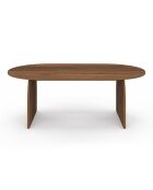 Tavolino Japandi in noce - 110x60x40 cm